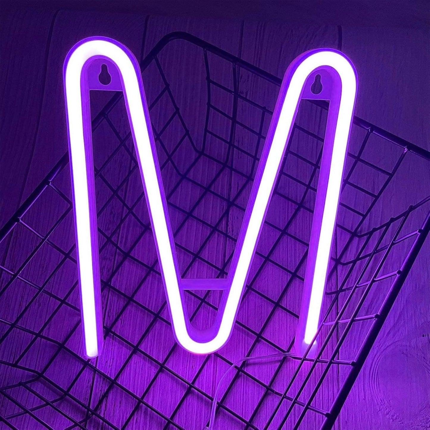 Neon Purple LED Marquee Letter Lights, Light Up Letters Glitter Alphabet Letter Sign Battery Powered for Night Light Birthday Party Wedding Girls Gifts Home Bar Christmas Decoration