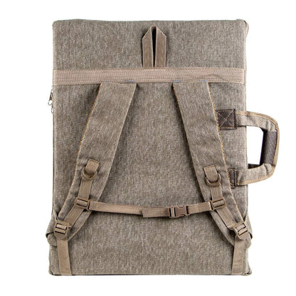 TRANSON Art Portfolio Case Artist Backpack Canvas Bag Large 26” x 19.5” Khaki