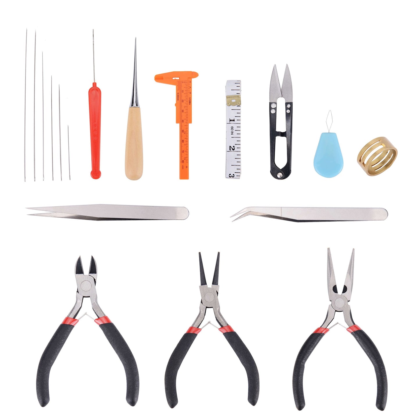 PAXCOO 19Pcs Jewelry Making Tools Kit with Zipper Storage Case for Crafting and Repair