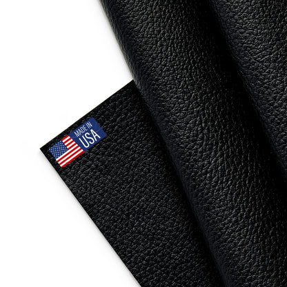 Marine Vinyl Fabric, Upholstery Faux Leather, Outdoor Boat Automotive, DIY and Crafting Pleather - Individual 1 Yard Cut 36"x54" (Black)