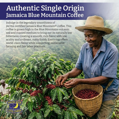 (2 Pack) Dancing Moon Coffee Co, 100% Pure Jamaica Blue Mountain® Ground Coffee - 8 oz Medium Roast