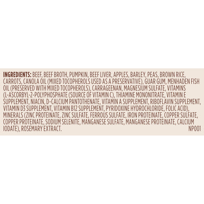 Nutrish Real Beef & Pumpkin Recipe Whole Health Blend Premium Paté Wet Dog Food, 13 oz. Can, 12 Count, Packaging May Vary (Rachael Ray)