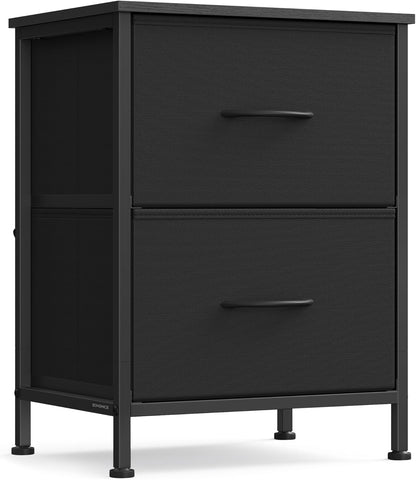 2 Closet, ULGS312B01S SONGMICS Dresser for Bedroom, Chest of Drawers, Nightstand, Steel, MDF, Non-Woven Fabric Drawers