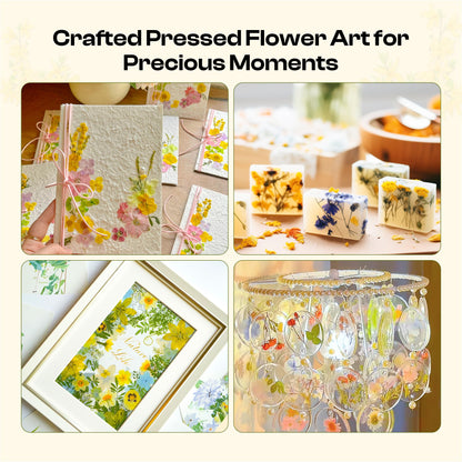 Caydo Extra Large Flower Press Kit, 15"x11.4" 4 Layers Wooden Flower Pressing Kit for Adults - Pressed Flowers, Herbs & Leaves, DIY Wedding Bouquet Flowers Preservation for Frame Bookmark Scrapebook