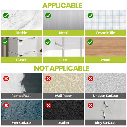 Double Sided Tape Heavy Duty, Damage Free Mounting Tape No Residue, Removable Foam Tape Strips, Picture Hanging Adhesive Strips Waterproof for Walls Home Office Decor Crafts Carpet Poster,0.39"×16.5Ft
