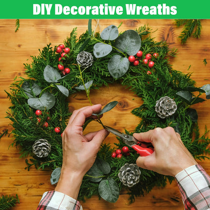 12PCS 10 Inch Metal Wire Wreath Frame, Round Steel Form for Christmas Crafts Floral Decorations Home Garden Wedding Party