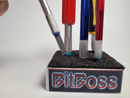 Hobby knife organizer holder for Xacto, precision knives, and scalpels