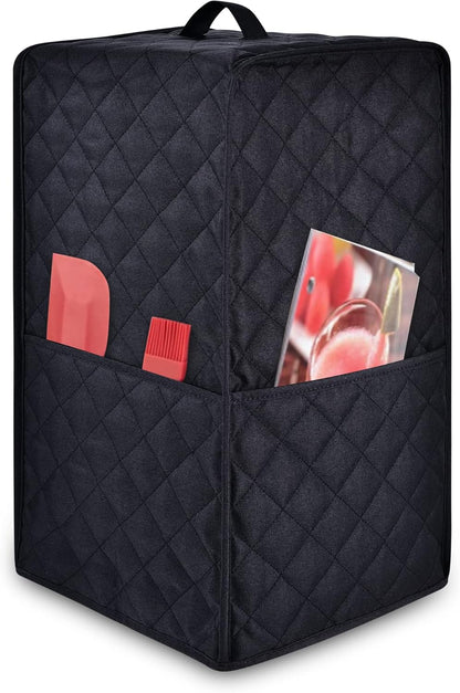 Kitchen Blender Dust Cover, Compatible with Ninja Foodi Blender, Cover with Accessory Pocket (Black)