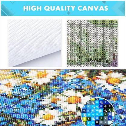 5D Diamond Art Painting Cavalier King Charles Spaniel Full Drill Diamond Art Painting by Number Kits for Adults Square Beads Mosaic Cross Stitch for Wall Decoration 16x20inch