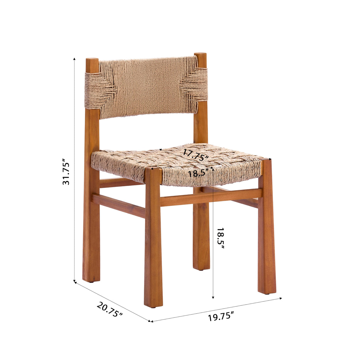 Christopher Knight Home 6 Piece Outdoor Acacia Wood Patio Dining Set, 70 Inch Rectangular Table with 4 Wicker Dining Chairs and Bench, Teak Finish Patio Table and Chairs Set for Garden Backyard Deck