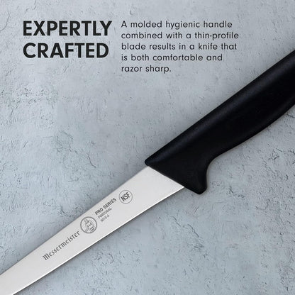 Messermeister Pro Series 6” Stiff Boning Knife - German X50 Stainless Steel, NSF-Approved PolyFibre Handle