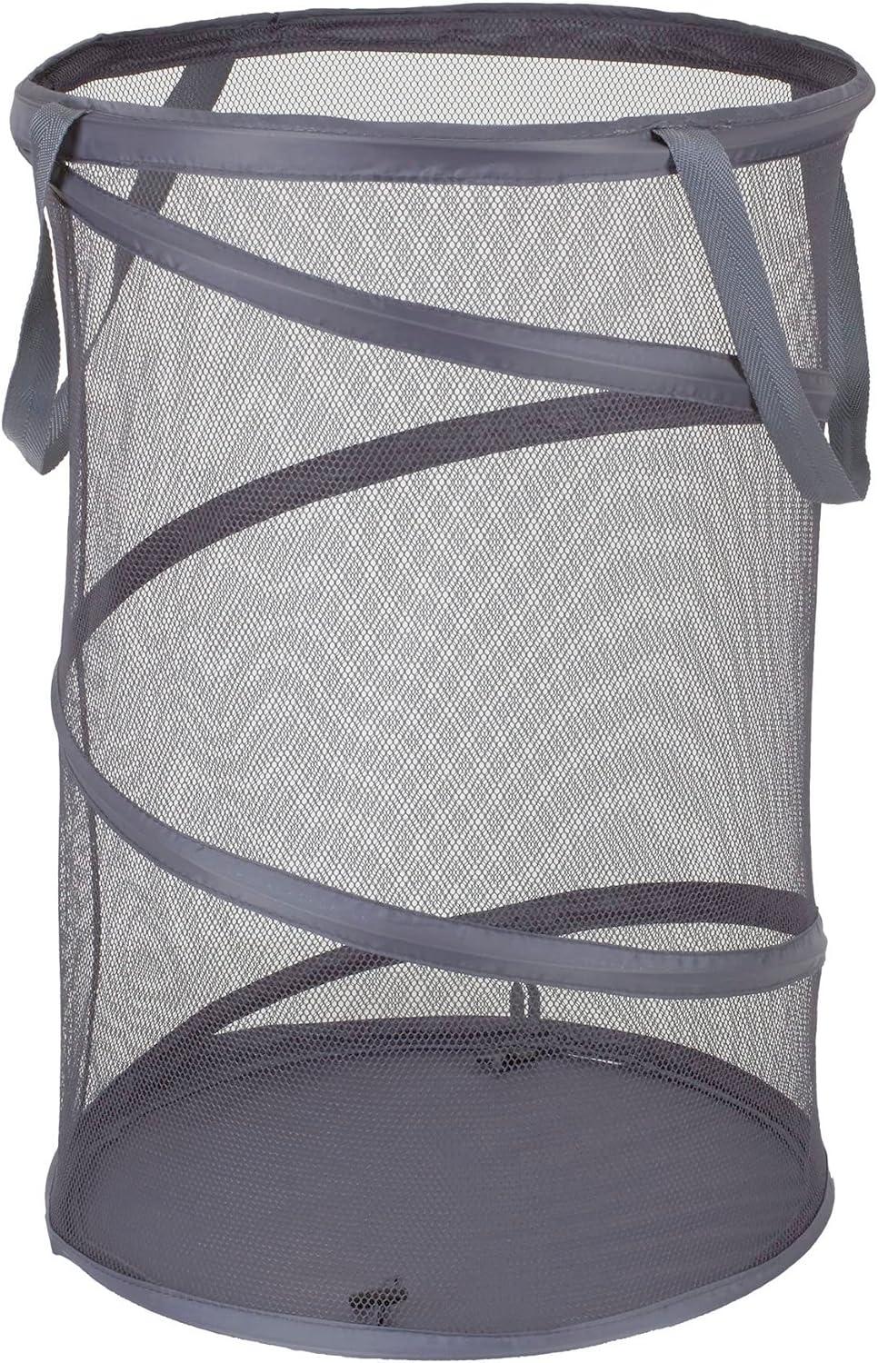 Household Essentials 2027-1 Pop-Up Collapsible Mesh Laundry Hamper in Charcoal