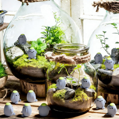 Fiwochic 100 Pcs Cute Fake Rock Bulk Resin Mini Stone Decorations Small Fake Rock Charms Tiny Cute Kawaii Anthropomorphic Artificial Stone Charm for DIY Crafts Making Gifts