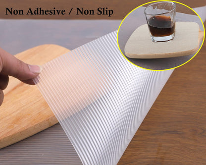 Shelf Liners for Kitchen Cabinets, 10 Inch Wide X 20 Ft Non Adhesive Waterproof Liners for Kitchen & Bathroom