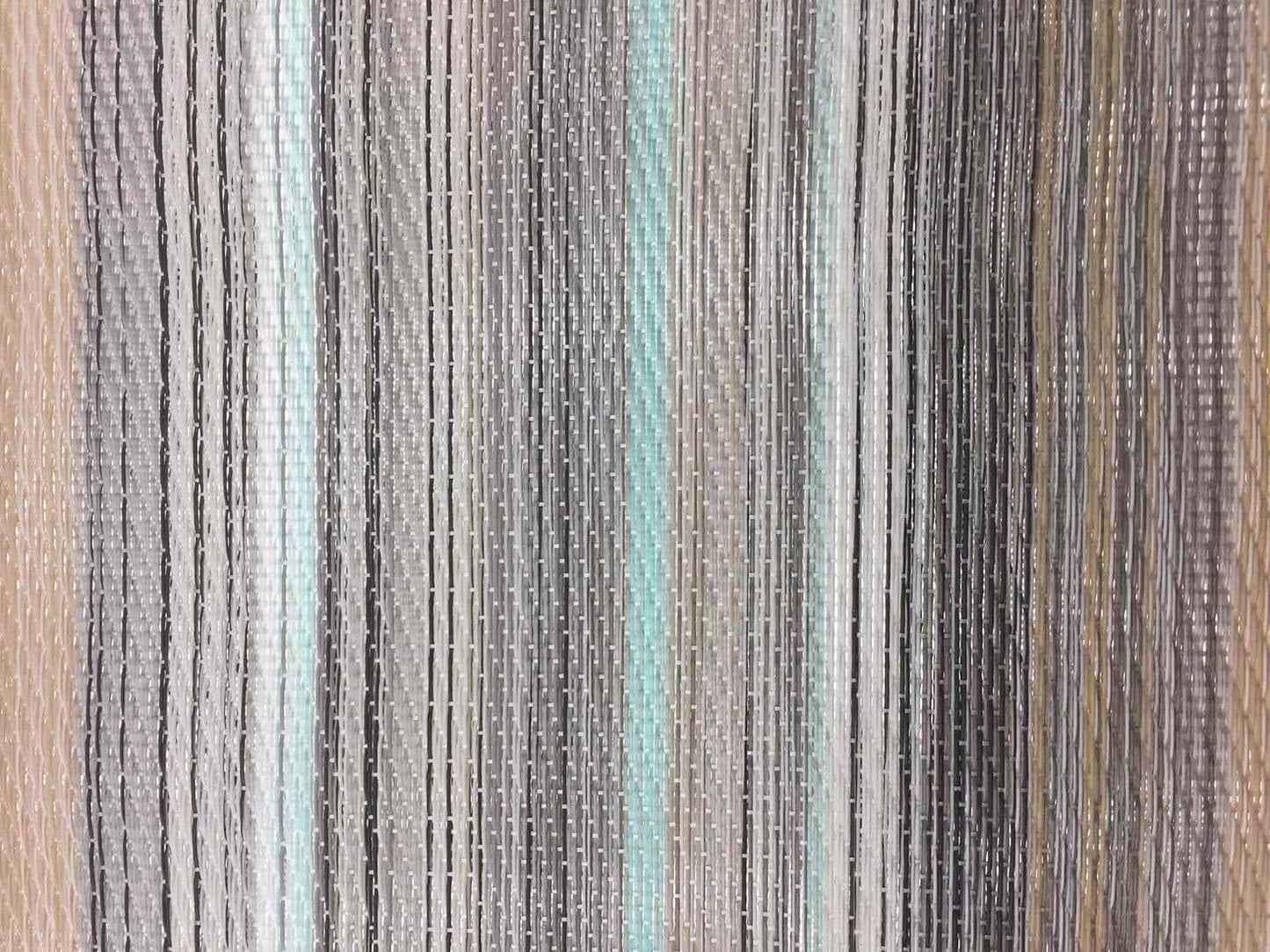 Aothpher Multi Color Rustic Farmhouse Stripe Table Runner, Square Heat Resistant PVC Non-Slip for Kitchen, Weddings,