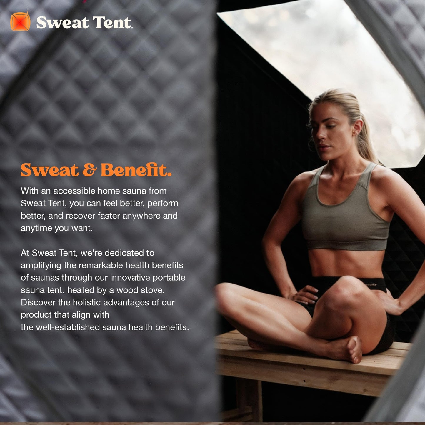 SweatTent Portable Outdoor Sauna (Large) Pro Bundle – Complete Kit with Stove, Cedar Bench, Essential Oil, Wool Hat, Accessories, Quick Assembly, High-Temperature, 6 Adults, Backyard & Camping