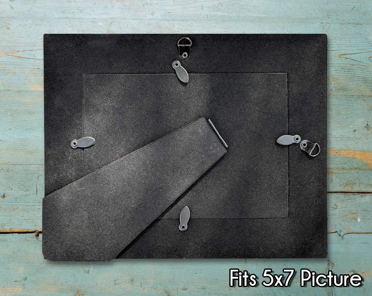 Personalized Newlywed Couples Leather Picture Frame - 7x5 Engraved Wedding Anniversary Gift