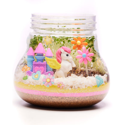 Creativity for Kids Plant and Grow Unicorn Forest: Terrarium Kit for Kids, Unicorn Toys and STEM Kits, Spring Crafts & Arts and Crafts for Girls (Ages 6+)