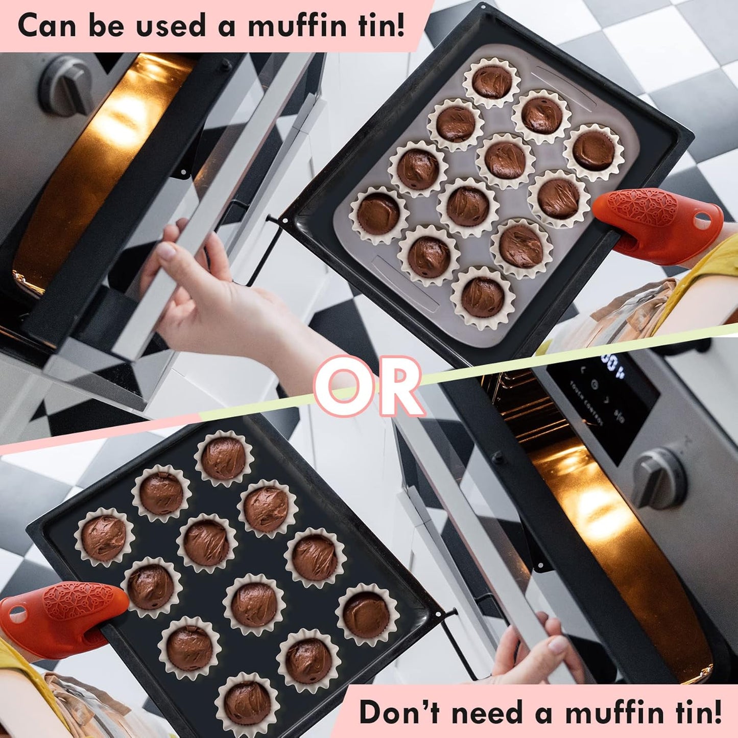 Cupcake Liner, 100 Count Standard Muffin Wrappers, Non-stick Greaseproof Baking Cups for Wedding, Baby Shower