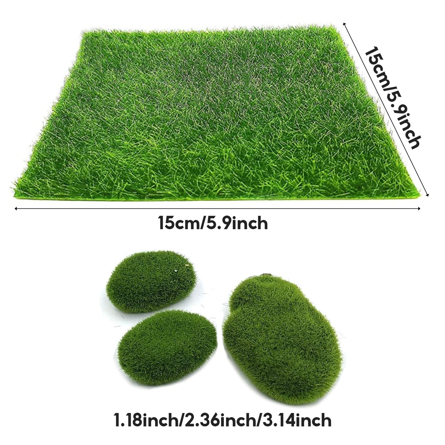 Julang 23 Pcs Fairy Garden Miniatures Jumping Spider Enclosure Accessories, Mini Bridge Fence Pond Street Lamps Mushroom Lawn Figurines Garden Decorations for Jumping Spider Habitat