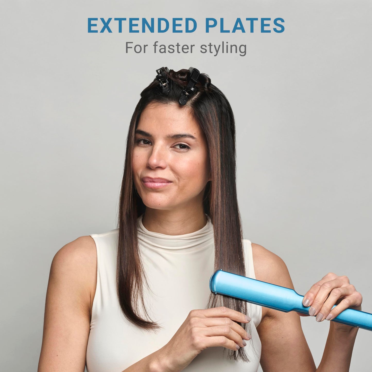 Nano Titanium Ultra-Thin Hair Straightener, Professional Flat Iron For All Hair Types