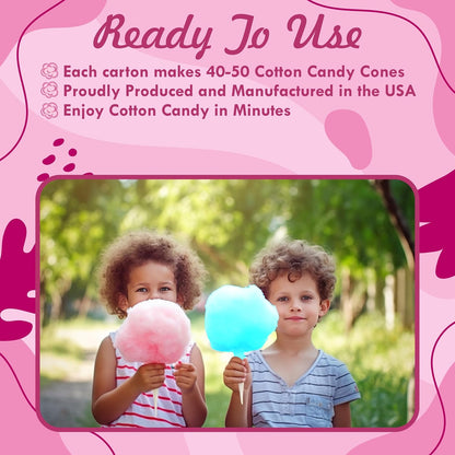 Under the Sun Products (2 Pack, 3 lb (3 Pack 3 lb Cotton Candy Floss Sugar Pink Vanilla & Blue Raspberry Each) |