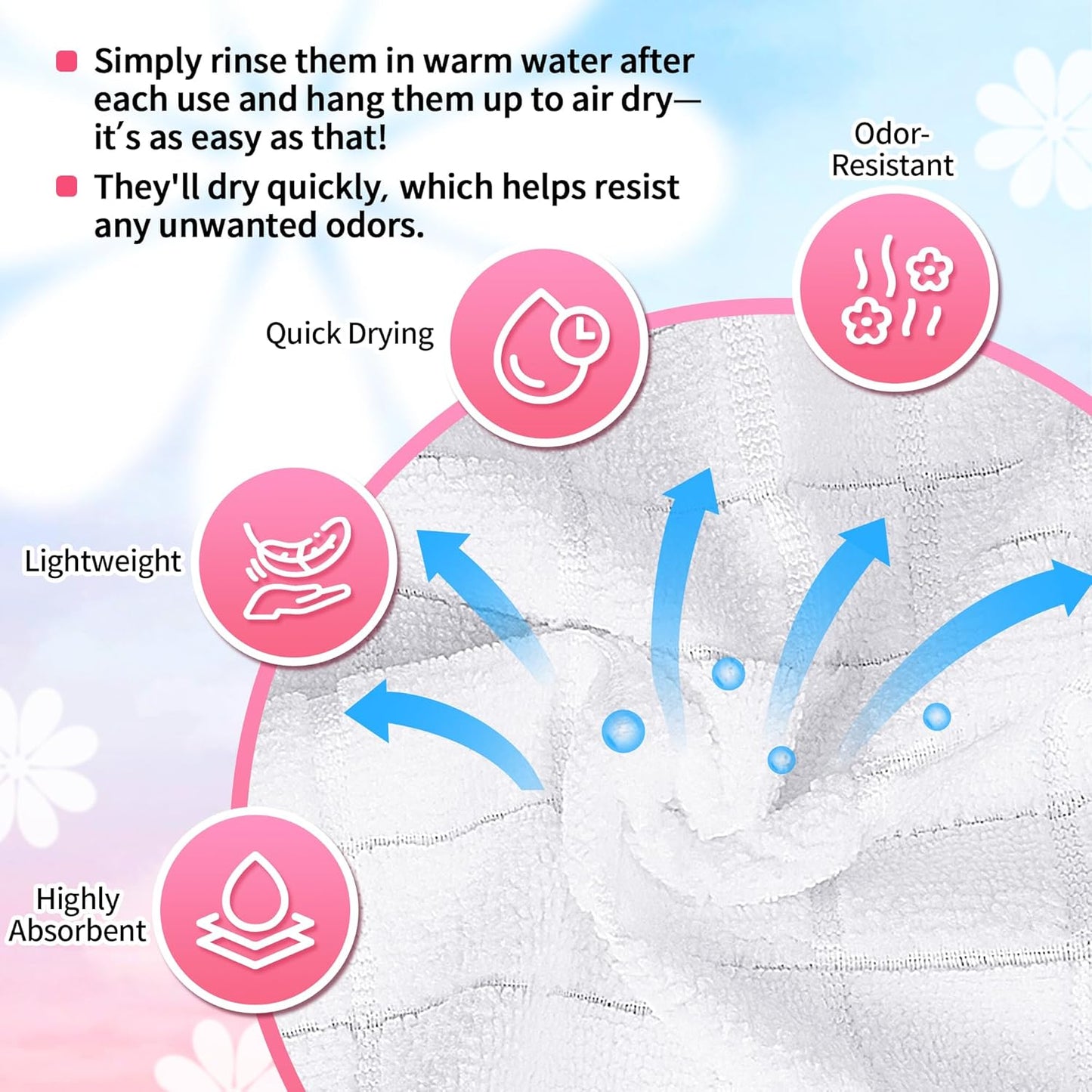 24 Pack White Washcloths, Microfiber Face Cloths, Soft Bulk Fingertip Towels, Lint Free Quick Dry Absorbent Reusable