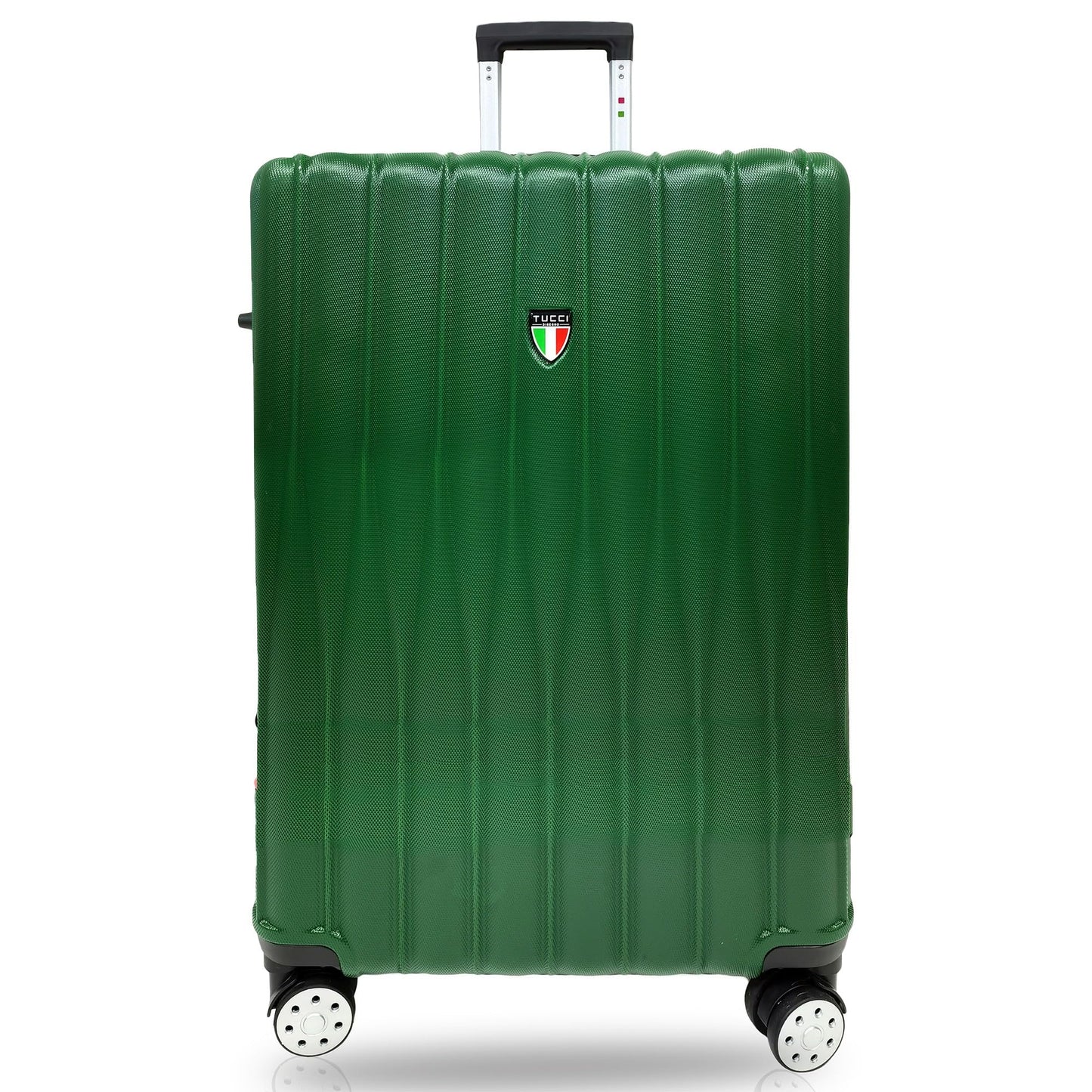 Tucci Italy Baratro Hardside Spinner Luggage Set of 3, 20/24/28", Durable & Lightweight, Army Green