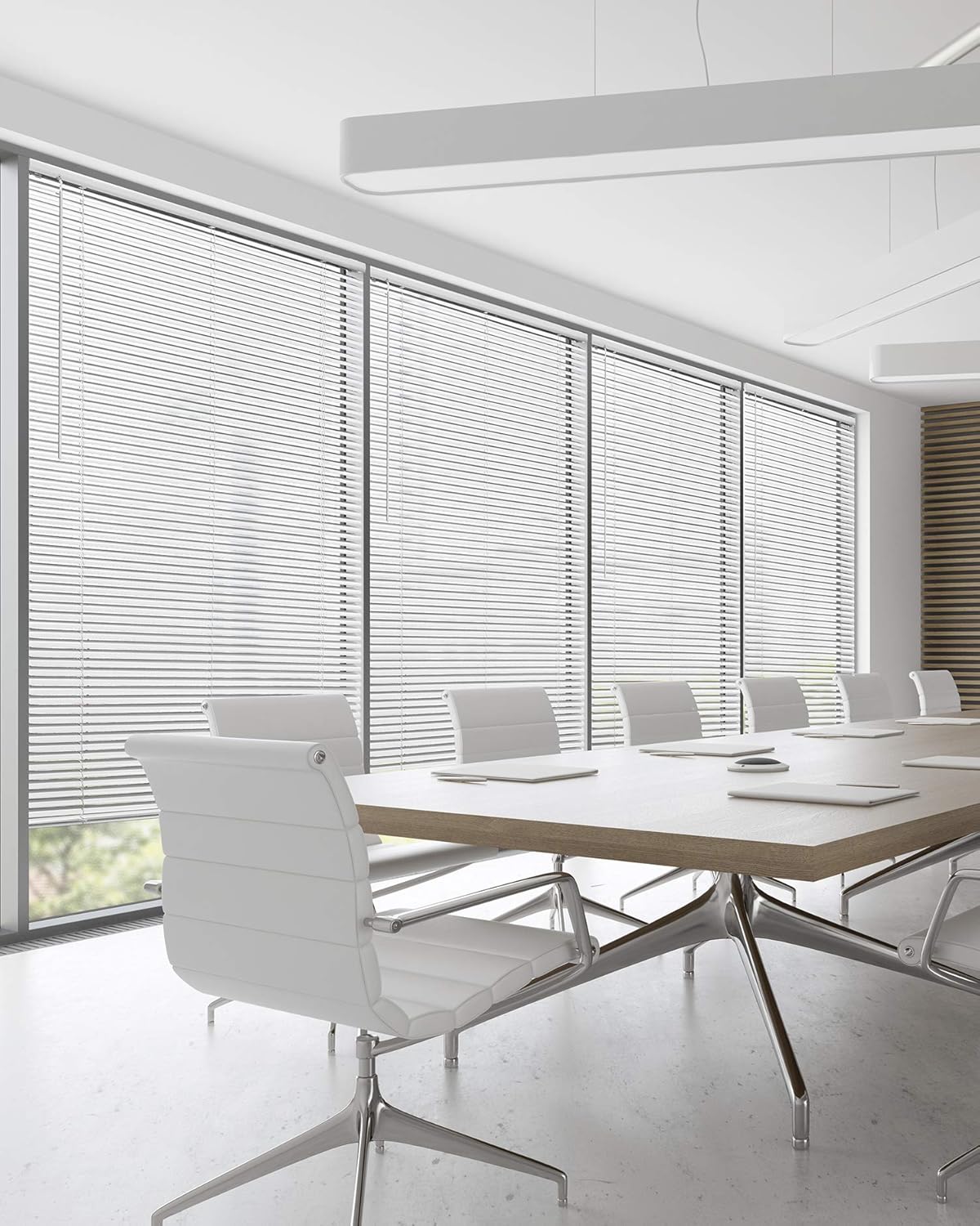 CHICOLOGY Mini Blinds for Windows, Horizontal Window Blinds, Gloss White, 24"W X 36"H, Blinds & Shades for Doors