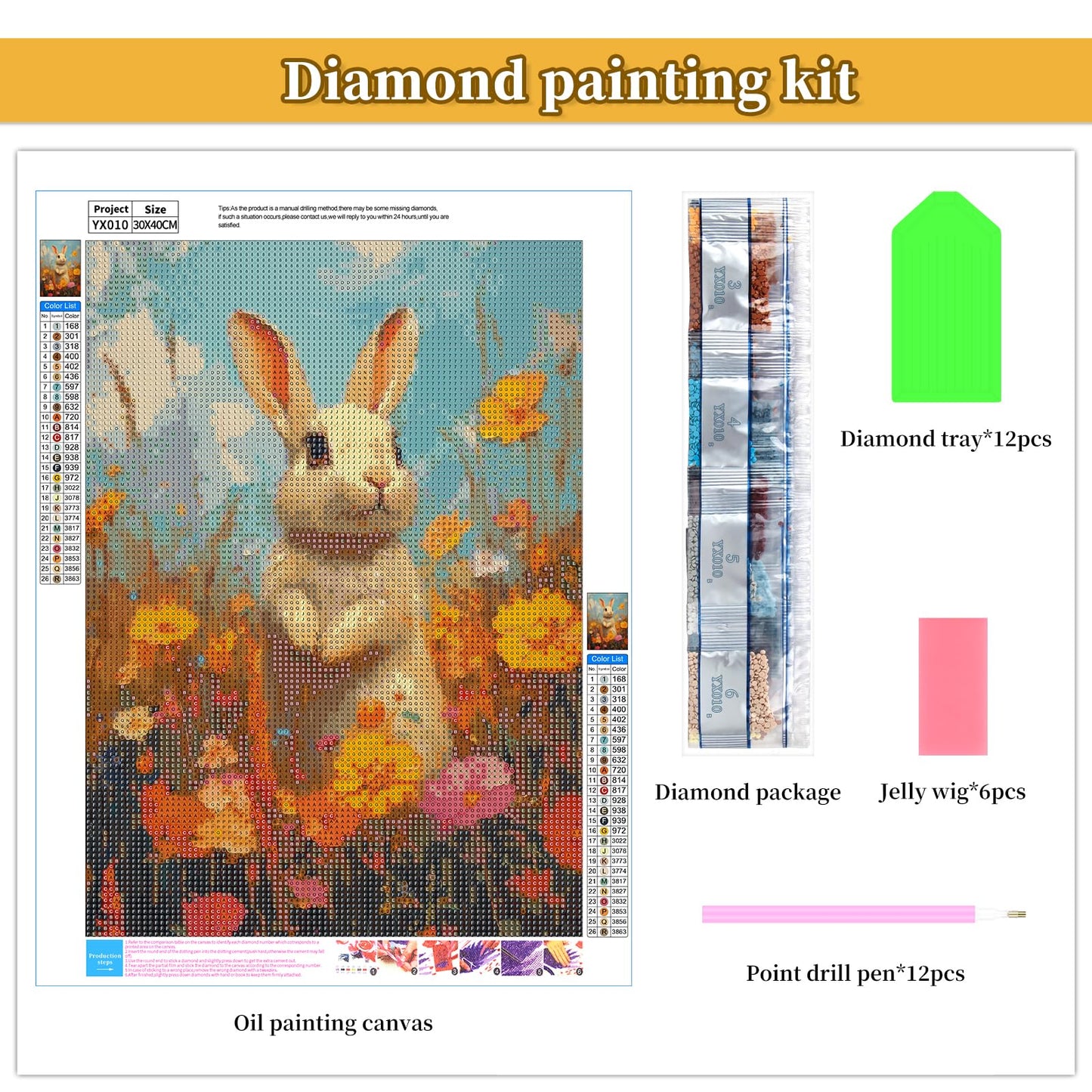 BWFY 12 Pack Animal Diamond Painting Kits for Adults, 5D Diamond Art Kit,DIY Full Drill Diamond Art Sets with Tools, Beginner-Friendly Craft Projects for Home Wall Decor or Gift, 12x16 Inch