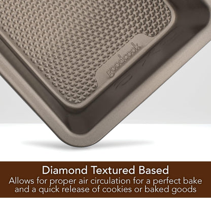 Goodcook Diamond-Infused Non-Stick Coated Aluminized Steel Loaf Pan, Champagne Pewter