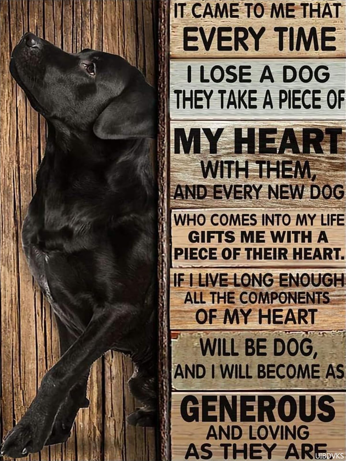 Black Labrador My Heart Diamond Painting Kit Dog DIY Diamond Painting Art Beginner Easy Diamonds Painting Gem Art for Home Wall Decor 12x16 Inch