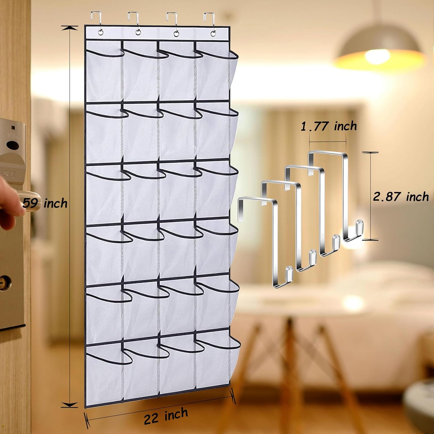 Over the Door Shoe Organizer, Shoe Rack, Door Underwear Organizer, Sunglasses Storage, Food Snacks Pouches, High Heel