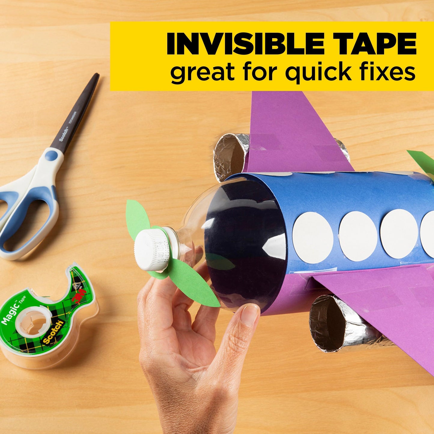Scotch Magic Tape, Invisible, Home Office Supplies and Back to School Supplies for College and Classrooms, 6 Rolls