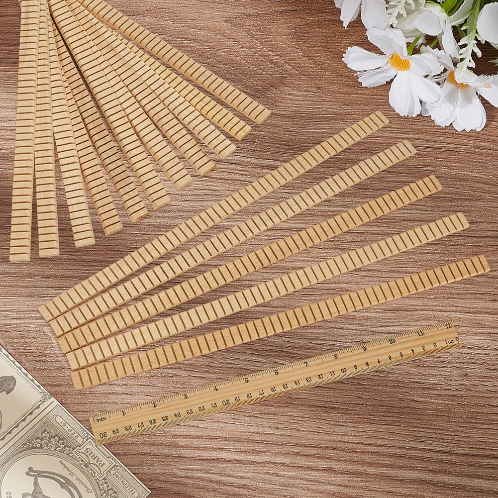 MAYJOYDIY 16 Pcs Wood Guitar Binding Purfling Strip Sprucewood Guitars Inlay Strips for Instrument Makers Restoration Hobbyists Luthiers