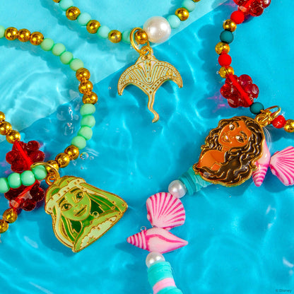 Fashion Angels Disney Moana 2 DIY Bracelet Making Kit, Includes 1,000+ Beads, 6 Charms, Design Board & More, Makes 20+ Bracelets, Craft for Kids Ages 8+