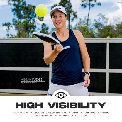 Franklin Sports Outdoor - X-40 Pickleball Balls - USA Pickleball (USAPA) Approved - 100 Bulk Pack Outside Pickleballs - Yellow - US Open Ball