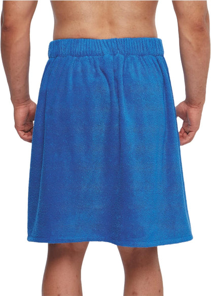 Arus Men's Organic Turkish Cotton Bathrobe - Adjustable Closure