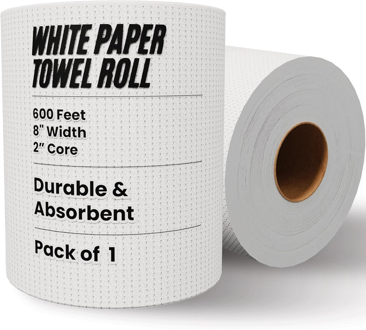600' 1 8" 1 2" Commercial Restaurantware-Paper Towel Roll x Roll Long Paper Towel Wide Hand Towel Roll Ply Universal