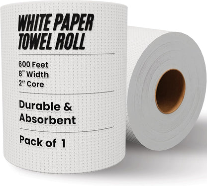 600' 1 8" 1 2" Commercial Restaurantware-Paper Towel Roll x Roll Long Paper Towel Wide Hand Towel Roll Ply Universal