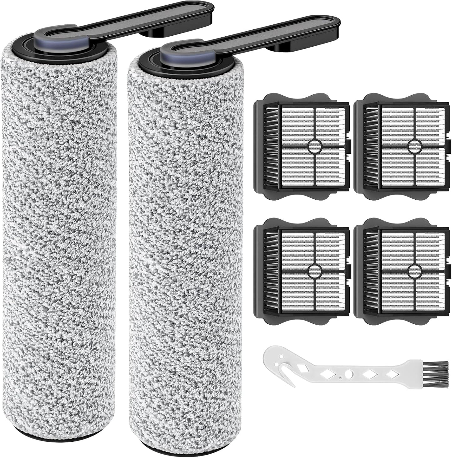 2+4 Pack S5/ S5 Set S5/ S5 2 Pack 4 Pack Pro Brush Roller and HEPA Filter Compatible with Tineco Floor ONE Floor One