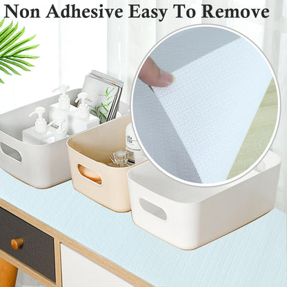 Shelf Liners 16 Inch Wide X 20 Ft Kitchen Cabinet Drawer Liners Non Slip Waterproof Pantry Shelves Refrigerator Liner Non Adhesive Strong Grip Bathroom Drawer Mat Cupboard Dresser Closet Liner