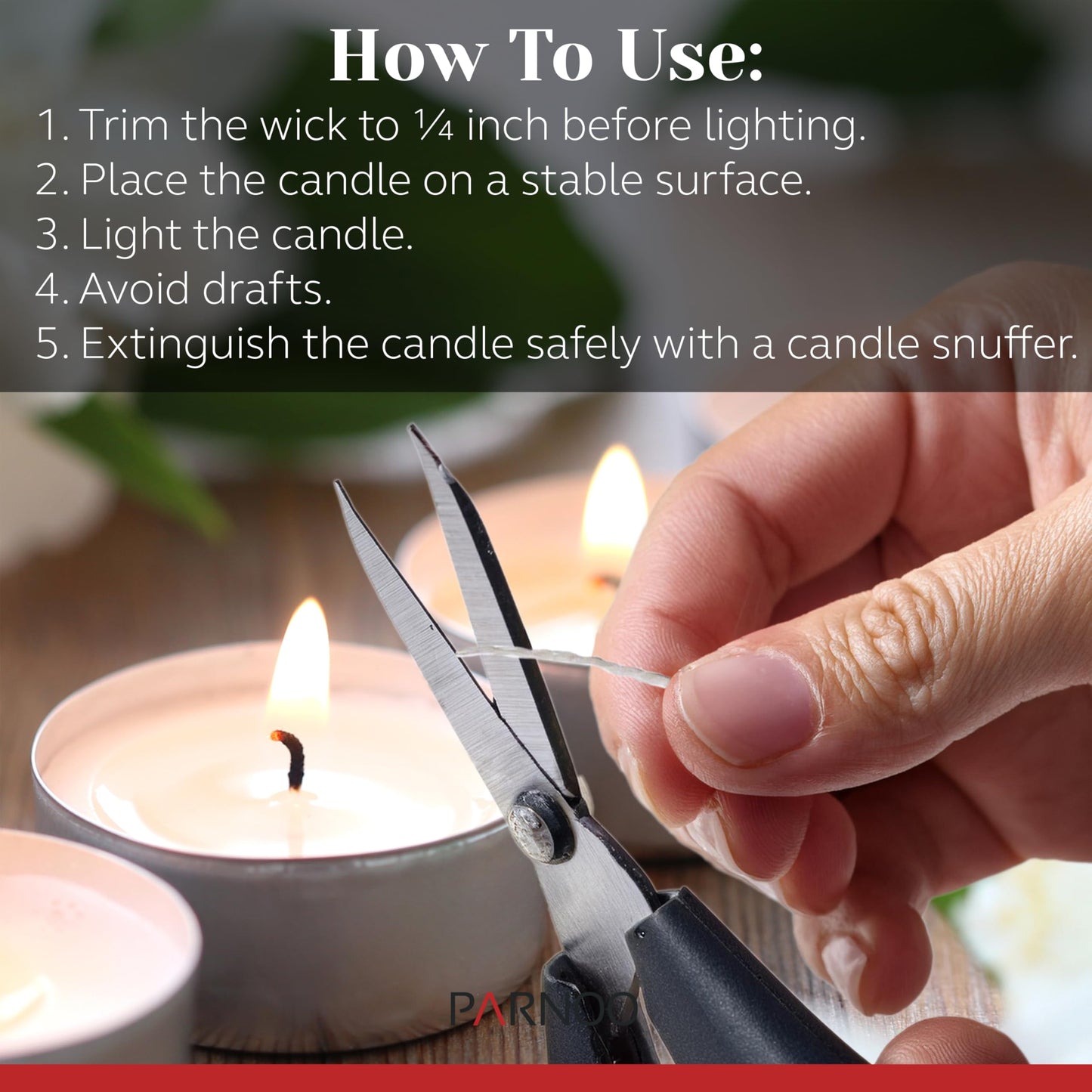 Tea Light Candles in Metal Cups - 4.5 Hours Clean, Long Burning White Unscented - 250 Votive Candles Bulk for Romantic Dinner, Wedding, Spa & Hotels by PARNOO