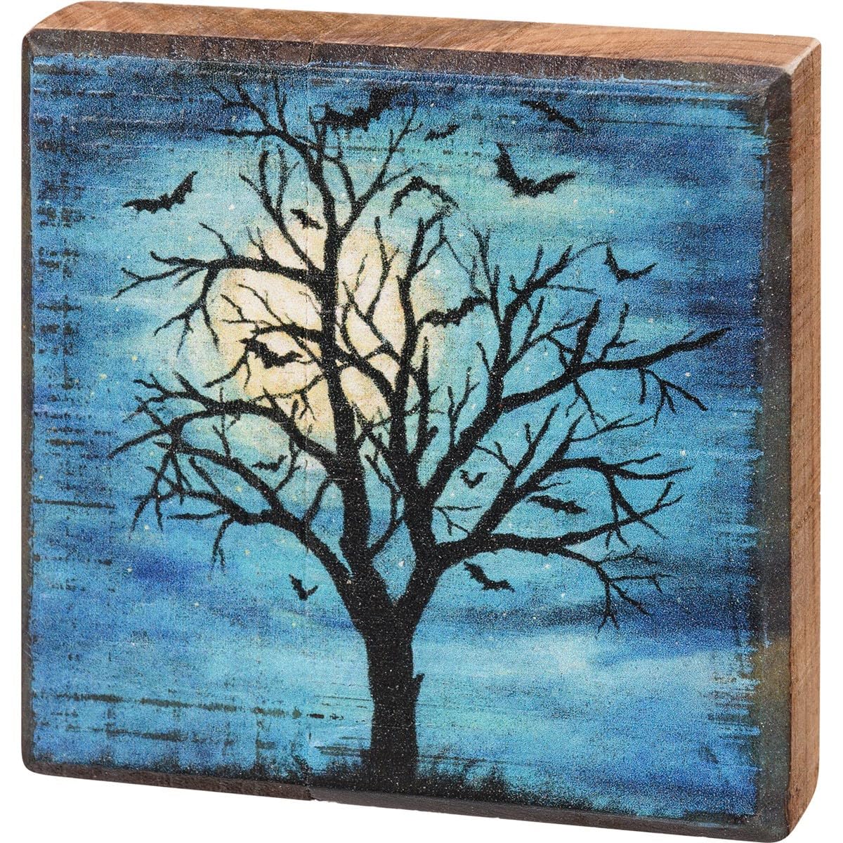 Primitives by Kathy Haunted Tree Home Décor Sign