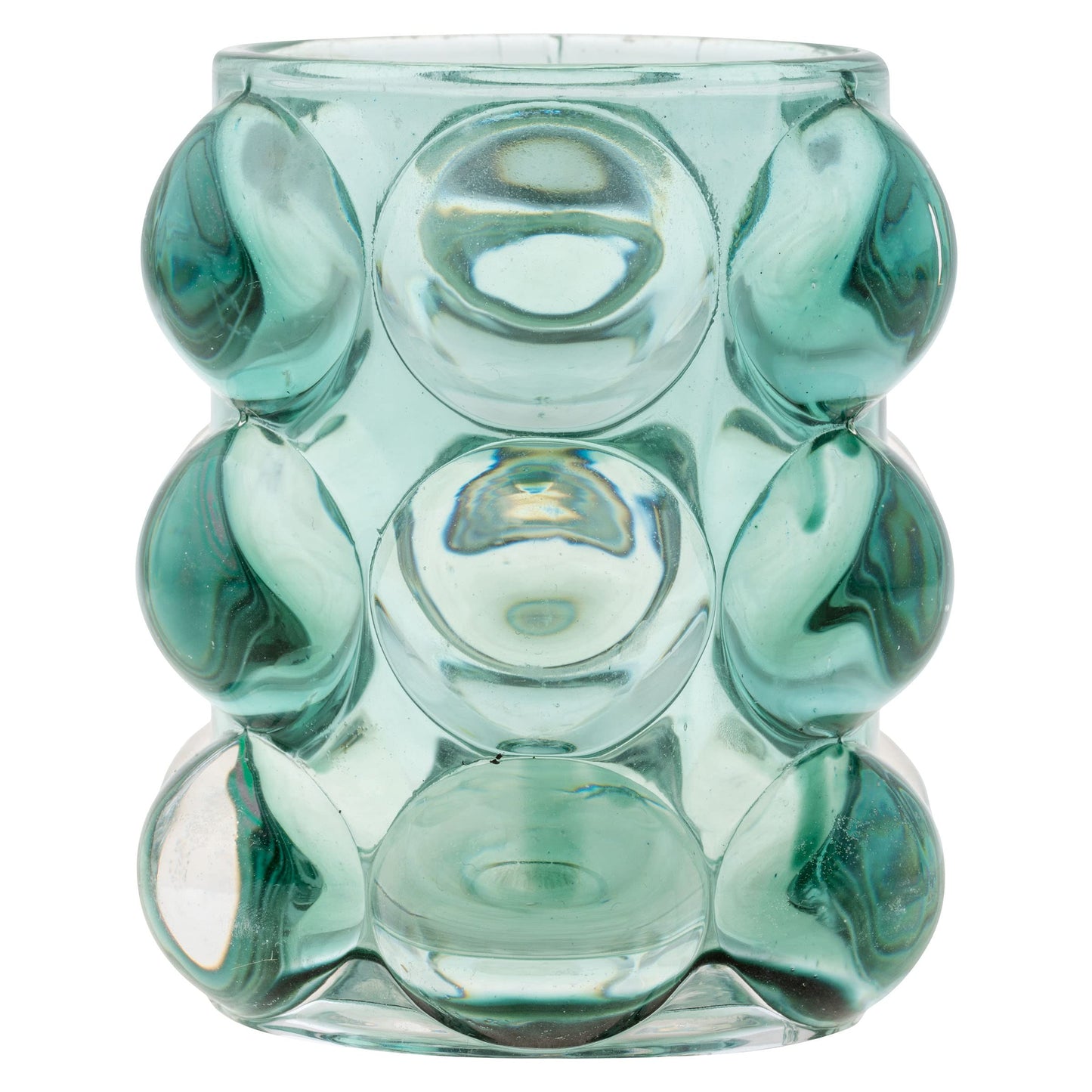 Karma, Lucia Hobnail Votive, Tea Lights Candle Holder, Glass Votive Candle Holders for Table Decorations, Baby Shower, Birthday Party, Weddings and Home Decor, Teal