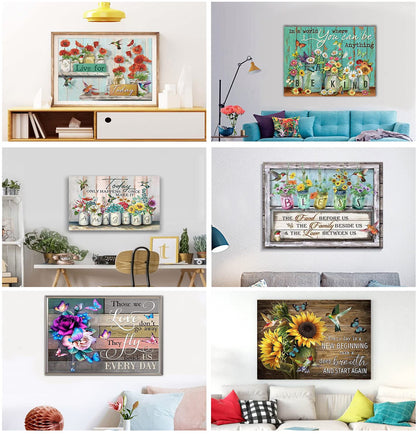 6 Pack Diamond Painting Kits - Adult Beginner DIY Diamond Art with Diamonds, Drill Paintings - Gem Crafts for Wall Decor 11.8x15.7in