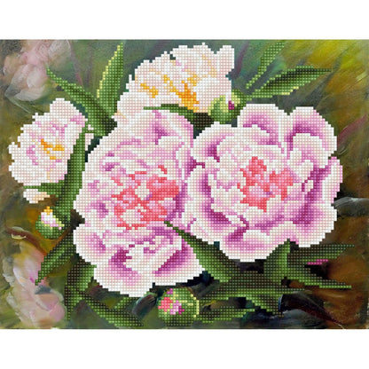 DIAMOND DOTZ Romantic Pink Peonies Diamond Painting Kits for Adults - Diamond Art Kits a Relaxing Creative Craft Kit with Dotz Gems s11x14