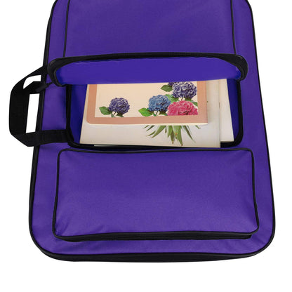 Art Portfolio Carry Case Bag Drawboard Tote Handheld Storage Portable Shoulder Lightweight Box for 8k Sketch Pad Artist Drawing Painting Supplies