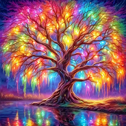 DIYCYCY Tree of Life Diamond Painting Kits for Adults,Full Drill Diamond Art Kits for Beginners,Round 5D DIY Diamond Dots Paintings, Diamonds Pictures Gem Art and Crafts Home Decor 13.78x13.78 inch