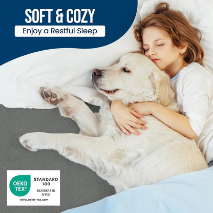 Utopia Bedding Twin XL Mattress Protector - Waterproof Terry Cover with Deep Pockets | Soft & Breathable Gray